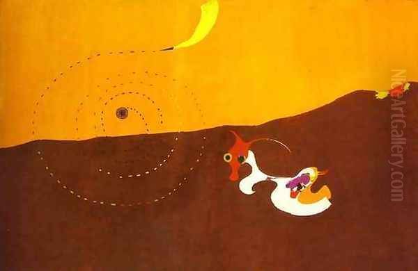 Landscape (The Hare) Oil Painting by Joaquin Miro