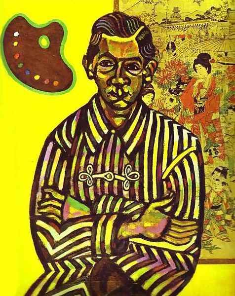 Portrait of E.C. Ricart Oil Painting by Joaquin Miro