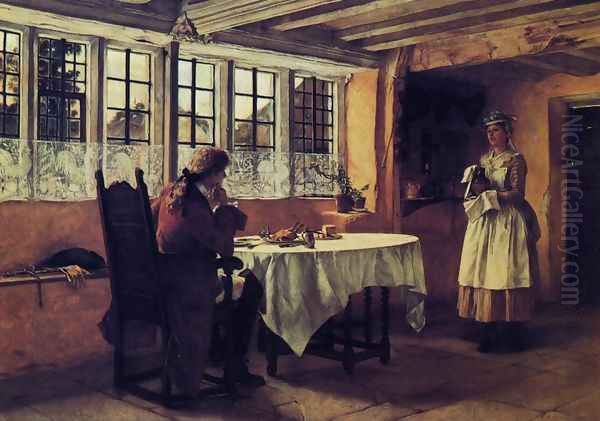 At the Inn Oil Painting by Francis Davis Millet