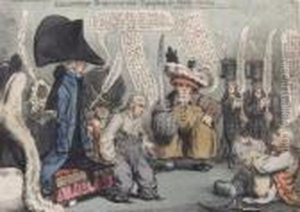 Substitutes, 
Equiping For Public Service Oil Painting by James Gillray