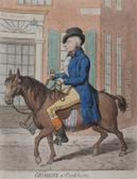 Georgey A Cock-horse Oil Painting by James Gillray