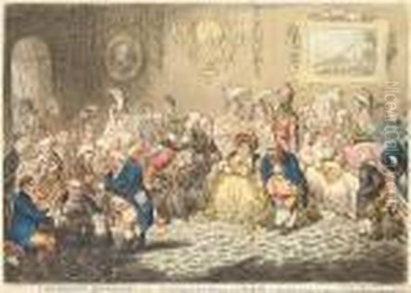 L'assemblee Nationale Oil Painting by James Gillray