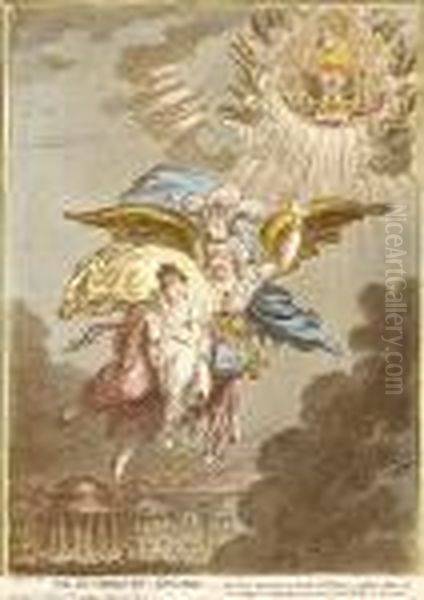 The Guardian Angel Oil Painting by James Gillray