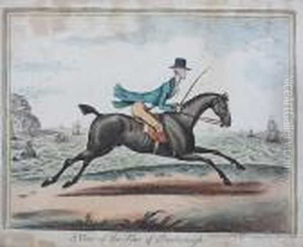 A View Of The Pieer (sic) Of Scarborough Oil Painting by James Gillray