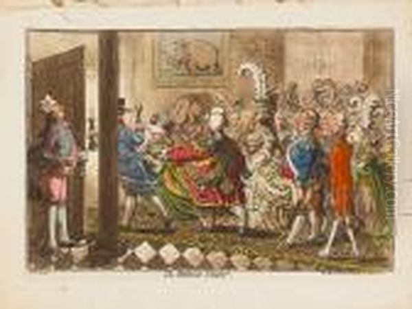 The Bridal-night Oil Painting by James Gillray