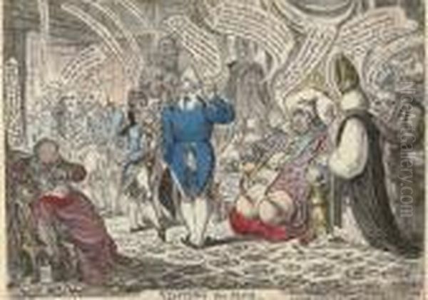 Visiting The Sick Oil Painting by James Gillray