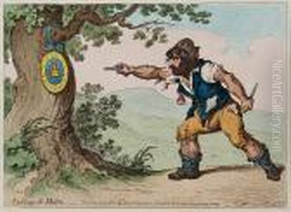 Le Coup De Maitre Oil Painting by James Gillray