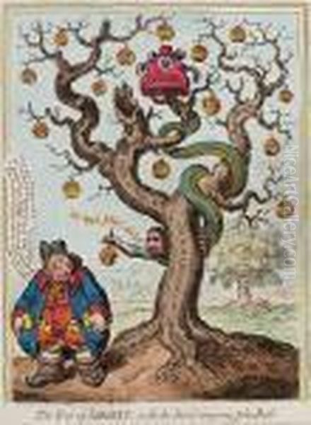 The Tree Of Liberty Oil Painting by James Gillray