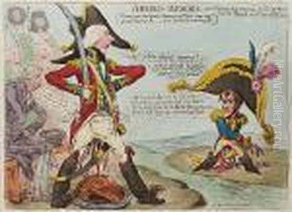 Armed-heroes Oil Painting by James Gillray