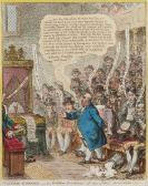 Political Candour-ie-coalition Resolutions Of June 14th 1805 Pro Bono Publico Oil Painting by James Gillray