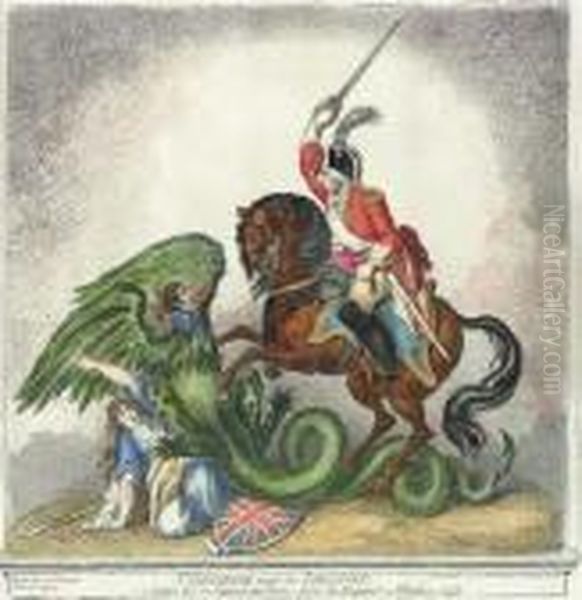 St. George And The Dragon Oil Painting by James Gillray