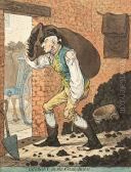 Gregory In The Coal-hole Oil Painting by James Gillray