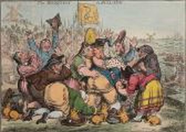 The Reception In Holland Oil Painting by James Gillray