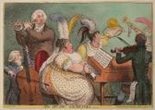 The Pic-nic Orchestra Oil Painting by James Gillray