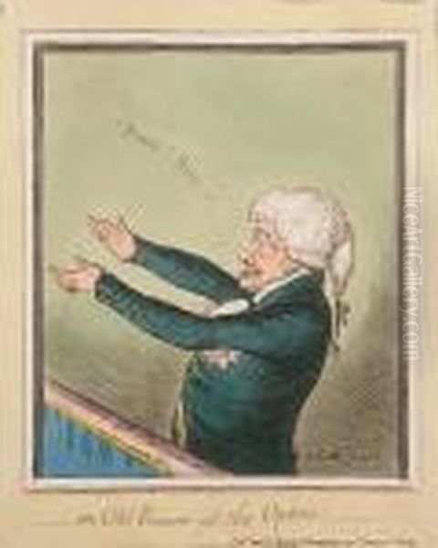 An Old Encore At The Opera Oil Painting by James Gillray