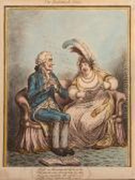 The Bulstrode Siren Oil Painting by James Gillray