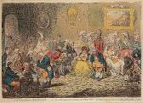 L'assemblee Nationale;-or-grand 
Cooperative Meeting At St Ann's Hill.- Respectfully Dedicated To The 
Admirers Of A 'broad Bottom'd Administration' Oil Painting by James Gillray