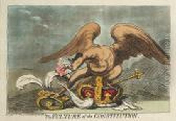 The Vulture Of The Constitution Oil Painting by James Gillray