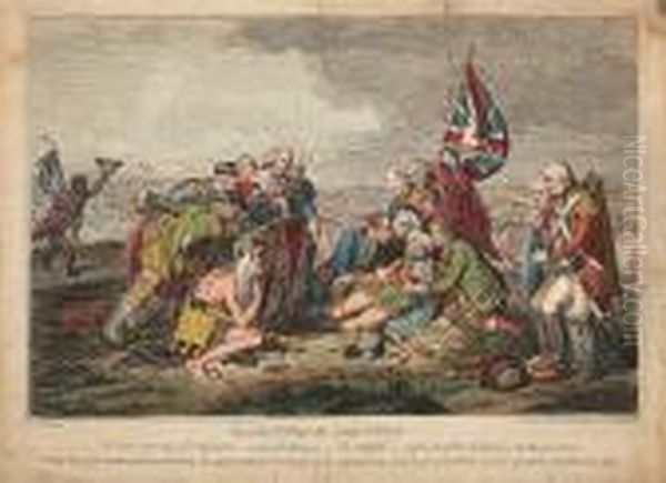 The Death Of The Great Wolf Oil Painting by James Gillray