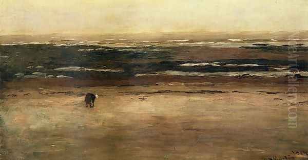 Low Tide, Villerville Oil Painting by Homer Dodge Martin