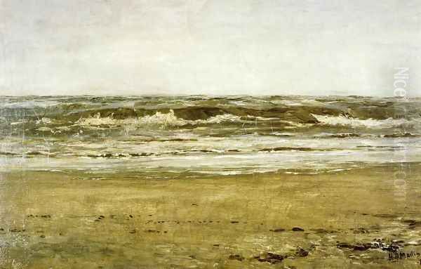 The Sea at Villerville Oil Painting by Homer Dodge Martin