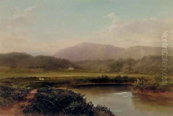 In the Adirondacks Oil Painting by Homer Dodge Martin