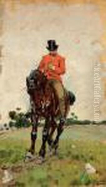 Cavaliere Oil Painting by Luigi Gioli