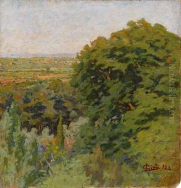 Paesaggio Oil Painting by Luigi Gioli