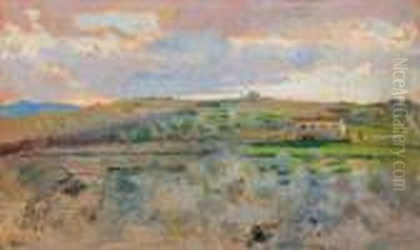 Paesaggio Oil Painting by Luigi Gioli