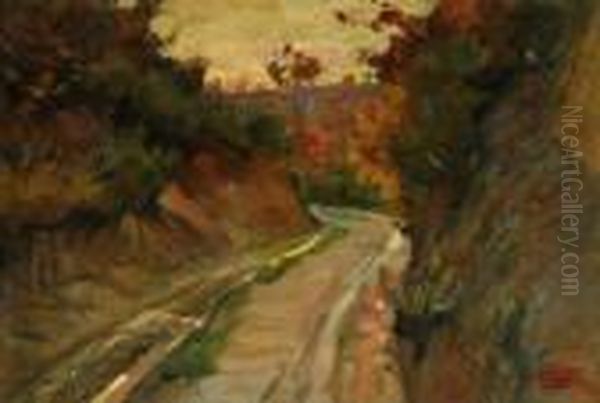 Strada Dicampagna Oil Painting by Luigi Gioli