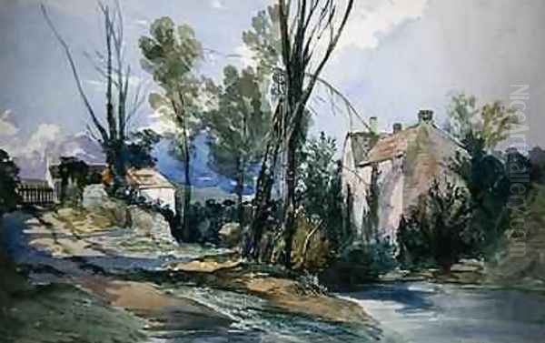 A Staffordshire Mill Oil Painting by William James Muller