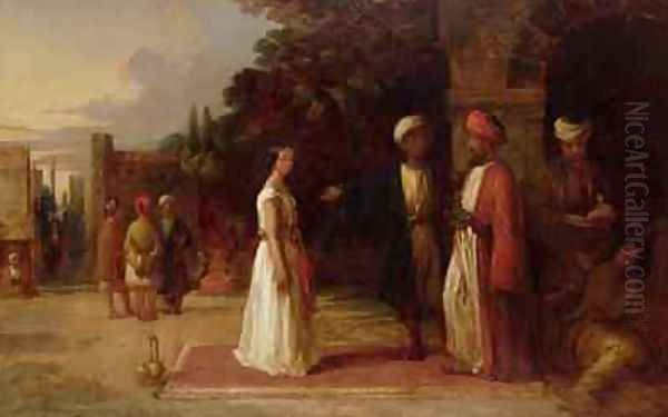 The Slave Market 1841 Oil Painting by William James Muller