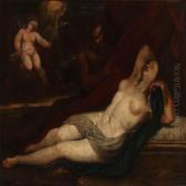 Venere Dormiente Oil Painting by Luca Giordano