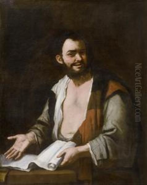 Portrait Of A Philosopher Oil Painting by Luca Giordano