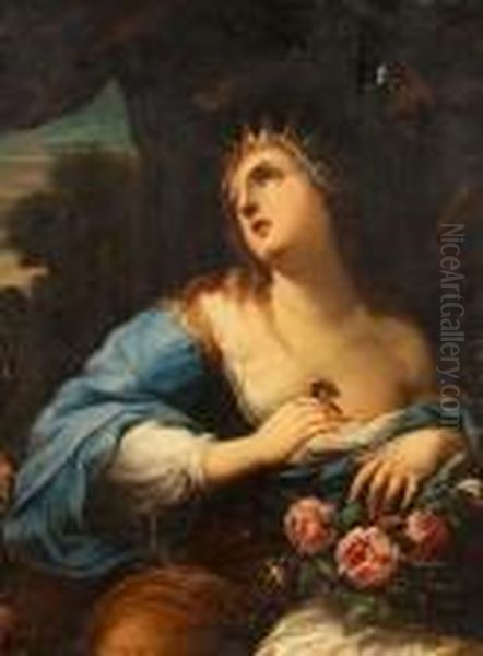 Cleopatra Oil Painting by Luca Giordano