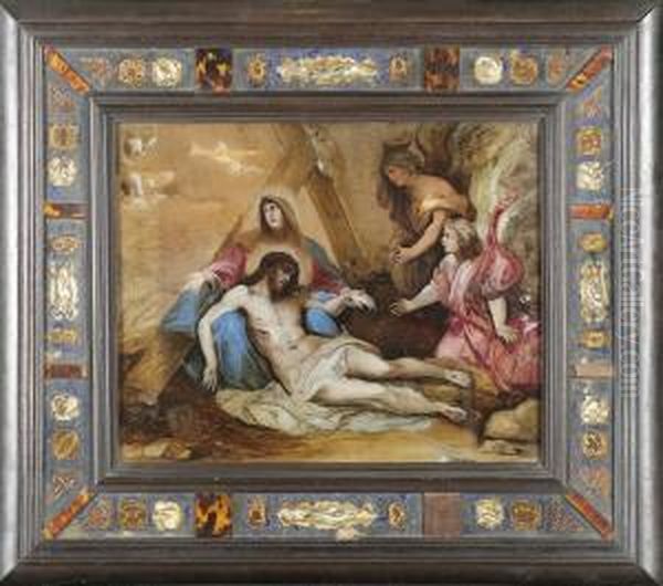 Theentombment Of Christ Oil Painting by Luca Giordano