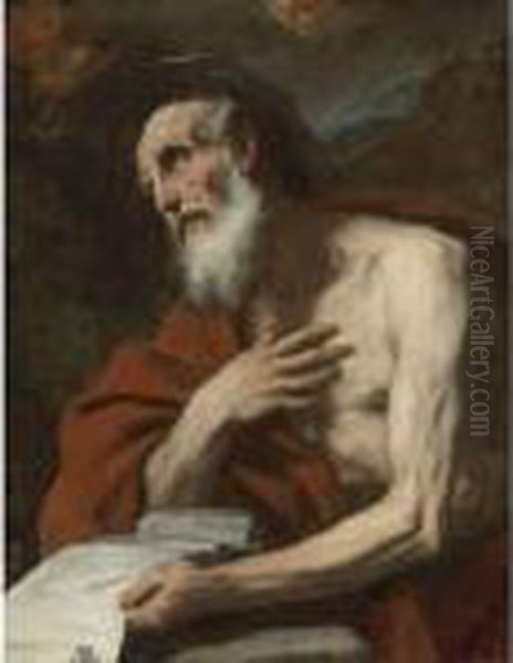 St. Jerome Oil Painting by Luca Giordano