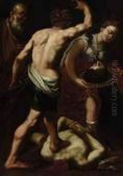 The Beheading Of Saint John The Baptist Oil Painting by Luca Giordano