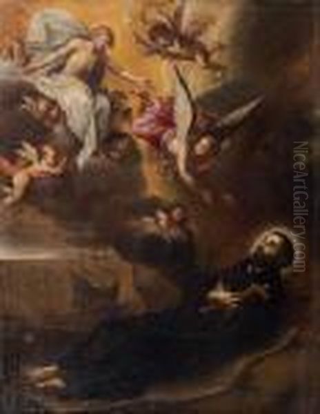 Saint Francois De Paule Oil Painting by Luca Giordano