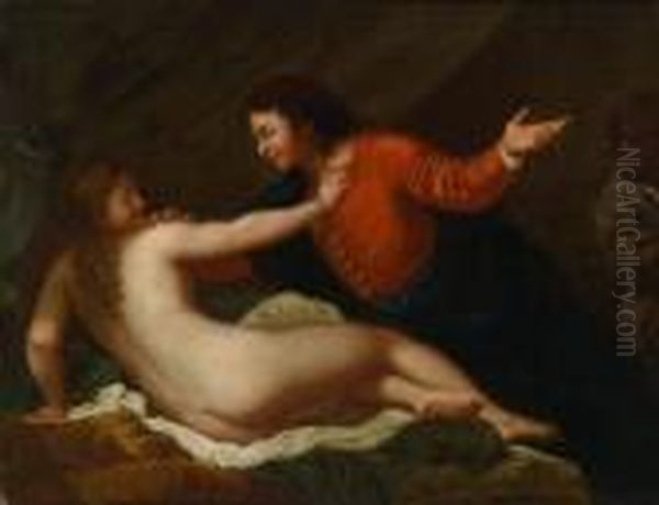 Lucretia Und Sextus Tarquinius Oil Painting by Luca Giordano