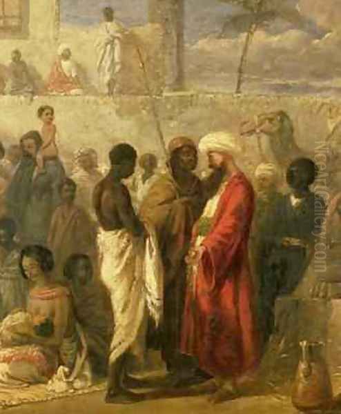 The Slave Market at Cairo 1841 Oil Painting by William James Muller