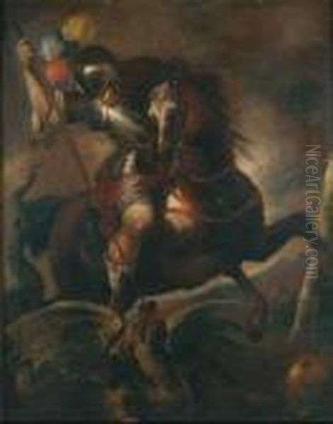 San Giorgio Oil Painting by Luca Giordano