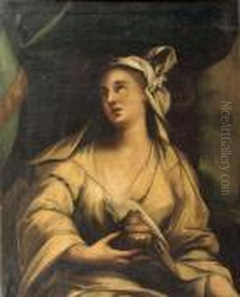 The Penitent Mary Magdalene Oil Painting by Luca Giordano