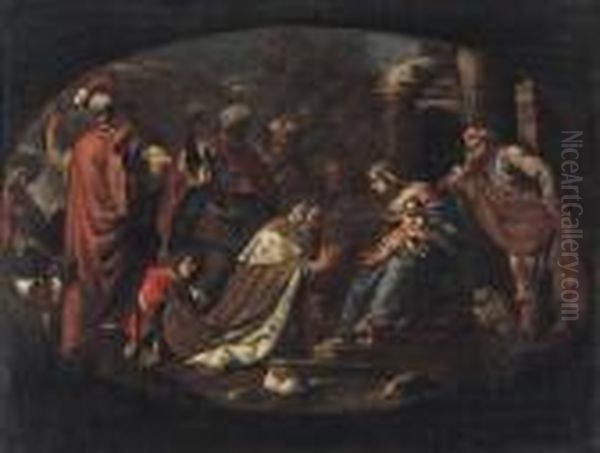 Adorazione Dei Magi Oil Painting by Luca Giordano