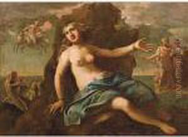 Perseo Salva Andromeda Oil Painting by Luca Giordano