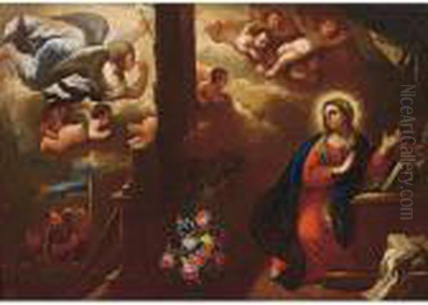 Annunciazione Oil Painting by Luca Giordano