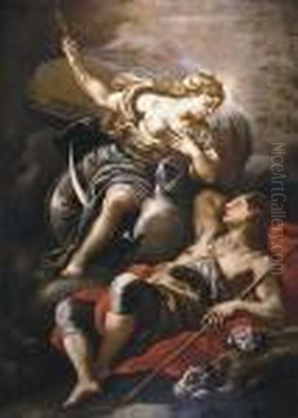 Diana Ed Endimione Oil Painting by Luca Giordano