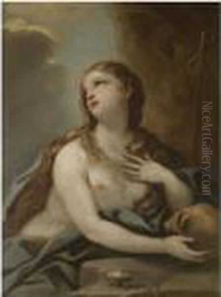 The Penitent Mary Magdalene Oil Painting by Luca Giordano