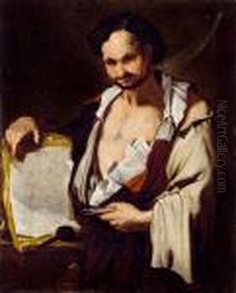 Der Philosoph Oil Painting by Luca Giordano