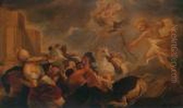 La Strage Dei Niobidi Oil Painting by Luca Giordano